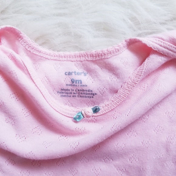 Carter's 4 Piece Set Baby Girl Long Sleeve Onesie - Picture 8 of 8